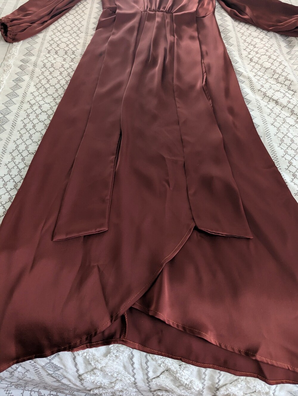 NWT Pin-Up Art Satin Dress - Picture 6 of 15